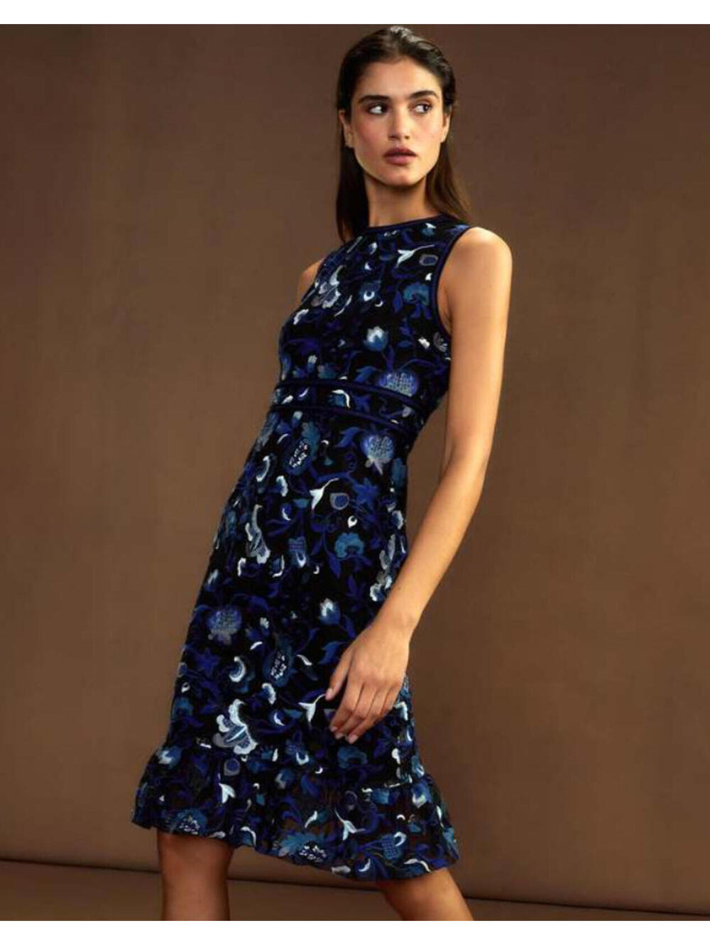 Cynthia Rowley Eve Embroidered Sleeveless Midi Dress, $545 NWOT, Size 6 #2436